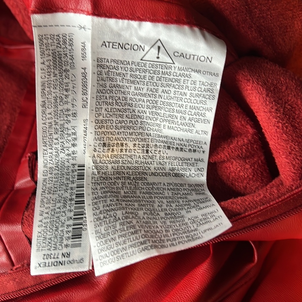Zara faux vegan red dress.NWOT. ❤️🔥 - Picture 8 of 17